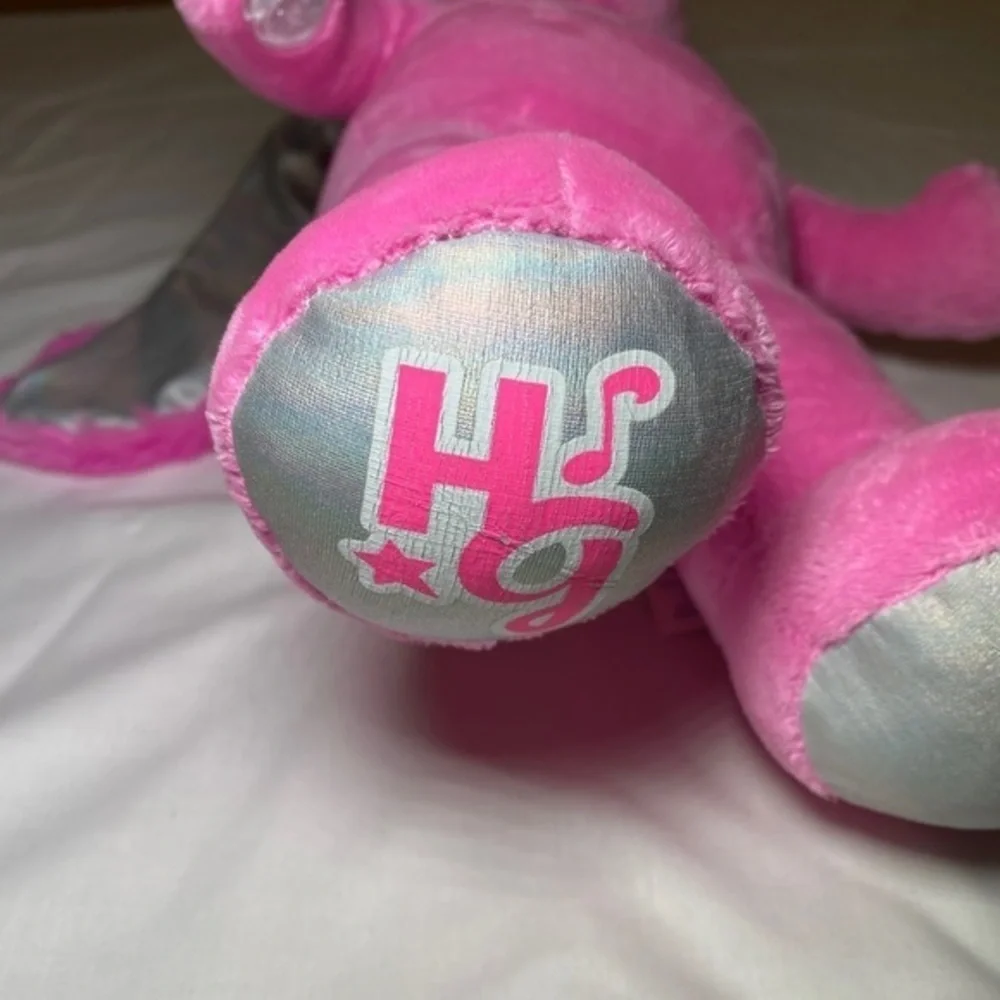 BUILD a bear honey girls Risa pink bunny‎ plush w/turning red pajama set